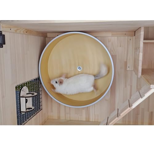 15 Inch Wide Silent Chinchilla Running Wheel with Double Ball Bearings