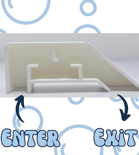 Aquarium Underground Tunnel | Fish & Shrimp Hideout for Aquariums | Unique Underground Viewing Tunnel | Made in USA (White) - color: White
