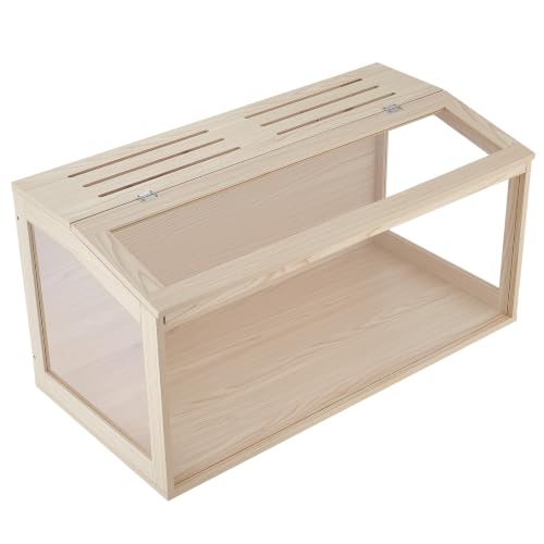 VEVOR Wooden Hamster Cage 40.1"x20.4"x20.1" 270° Viewing Hamster Habitat, Chewproof Acrylic Small Animal Cage with Openable Top, Large Pet Enclosure for Syrian/Dwarf Hamsters, Guinea Pigs & Gerbils - size: 40.1"L x 20.4"W x 20.1"H