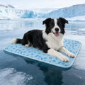 Cooling Mat for Dogs, Q-Max 0.5 Dog Cooling Pad | Lightweight Portable, Non-Toxic Washable, Ideal for Pet Bed, Crate & Car to Relieve Summer Heat - size: Medium