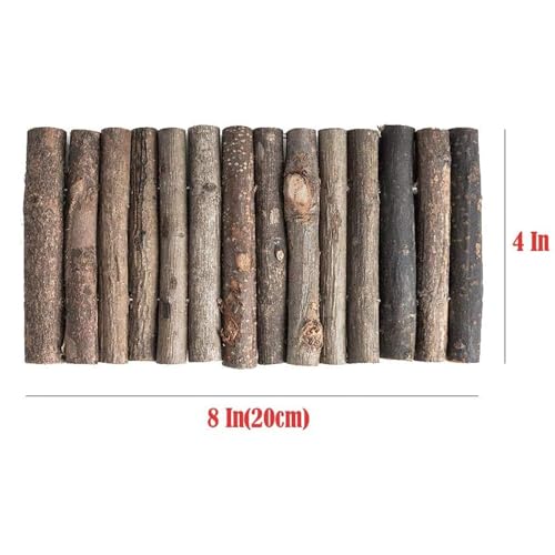 Hamiledyi Hamster Bridge Rat Ladder Wooden Bridge Toy for Small Animals Cage Wood Ladder Natural Hideout for Guinea Pig Chinchilla Ferret Reptile (Pack of 2) (2 Ladder) - size: 8.0"L x 4.0"W