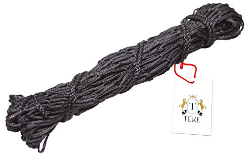 T TEKE 2 pcs Classic Slow hay Feeder hay nets, 40" Length with 2" Holes, Horse Supplies hay Bags for Horses, Goat Feed - color: Black, size: pack of 2 pcs