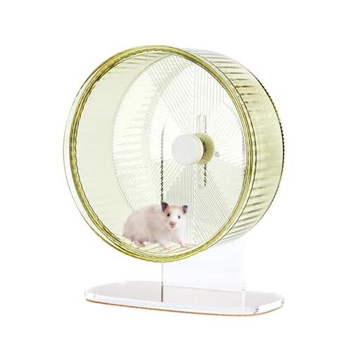 Super-Silent Hamster Exercise Wheel: Silent Spin Toys Hamster Running Wheels with Height Adjustable Stand for Hamsters Gerbils Mice Or Other Small Animals -8.5inch Green - color: Green, size: 8.5inch