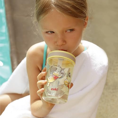 Zak Designs Disney Winnie the Pooh Kelso Toddler Cups For Travel or At Home, 15oz 2-Pack Durable Plastic Sippy Cups With Leak-Proof Design is Perfect For Kids (Winnie the Pooh & Friends) | BPA Free, Plastic, Sippy Cups, Cup Holder Friendly, Dishwasher Saf