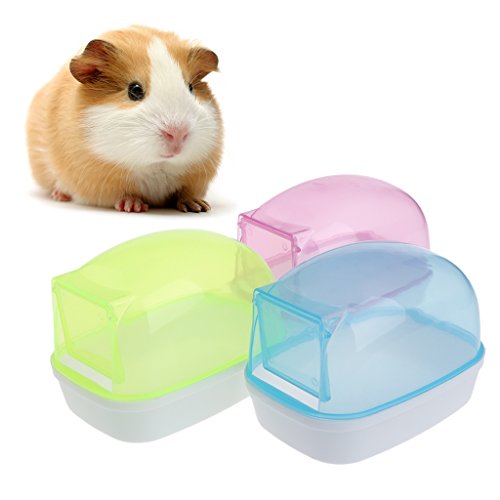 Hamster Sand Bath Critters Shower Toilet Bed Sand Container Bathtub for Small Mice Hedgehog Squirrel Hamster Guinea Pig