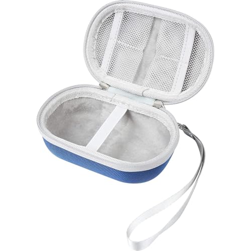 Hard Travel Case Compatible with Logitech M510/M330/M720/Signature M650 L/G305/G304/MX Anywhere 3/G Pro/G PRO X/G703 Wireless Mouse,Mesh Bag for Cards (blue) - color: blue