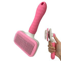 Pet Cleaning Deshedding Brush,Pet Hair Removal Brush for Shedding Massaging Grooming for Small Dogs,Cats,Rabbits(pink) - color: pink