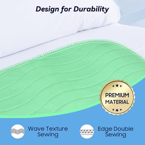 6 Pack 24” x 24” Extra Heavy Absorbency Washable Underpads Bed Pads | WaterProof Nursing Pads Incontinence, Reusable Washable Pee Pads for Dogs, Diaper Changing & Adults, Washable Puppy Pads - size: 6 Pack - 24" x 24"