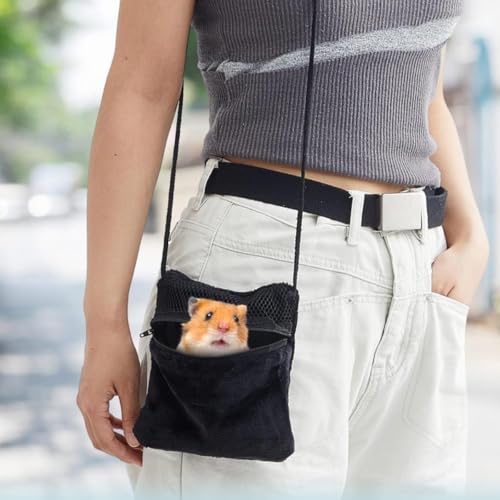 Small Pet Carrier, Sugar Glider Pouch for Men & Women Travel Bag | Premium plush small pet carrier pouch for adults. Breathable mesh travel crossbody bag for sugar glider. Durable pet gear.