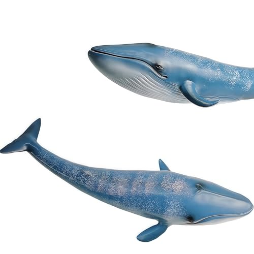 Gemini&Genius Blue Whale Sea Animal Action Figure, Ocean Shark Whale Toy | Educational, Role Play, Swim, Beach, Bath and Collectors for Kids - color: Blue Whale