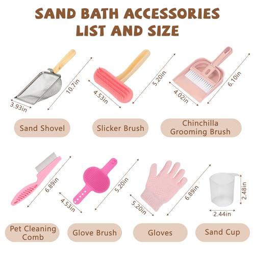 Chinchilla Dust Bath Container Kit, Extra Large Plastic Bath House | Chinchilla Dust Bath House, Sand Bath Use, Clear Lid for Viewing, XL Tub Helps Reduce Spills, Easy-Clean Plastic, Small Pets - color: Pink