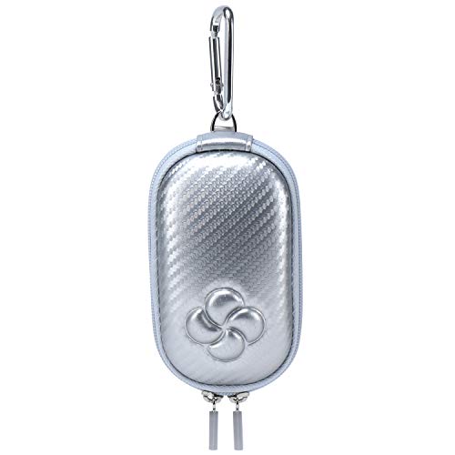 Hard Case Compatible for Apple Magic Mouse (1 2 & 3 Gen) Including Carabiner (Silver) - color: Silver