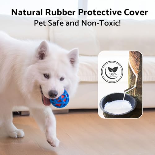 seagi Interactive Dog Toy, Motion-Activated Bouncing Vibrating Dog Ball | USB Rechargeable Design with Durable Natural Rubber Shell for Interactive Dog Ball, for Small/Medium/Large Dogs - color: Blue