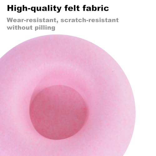 Large Cat Tunnel Bed for Indoor Cats with 3 Toys, Scratch Resistant Donut Cat Bed, Up to 30 Lbs (L 24x24x11, Pink) - color: Pink