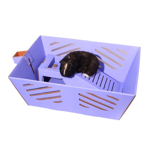 Guinea Pig Cage, Build-Your-Own Disposable Cardboard Guinea Pig Playpen, Educational Engineering Kit for Kids & Adults, Eco-Friendly, Customizable, DIY Cage for Small Pets