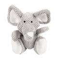 goDog Checkers Elephant Tough Plush Toy with Chew Guard Technology, Durable Checkered Fabric & Squeaker for Active Play, Gray, Large - color: Checkers - Elephant (Gray), size: Large