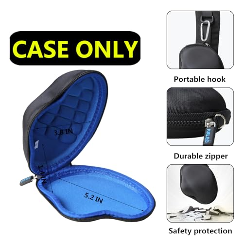 Anleo Hard Travel Case for Nulea M501 Wireless Trackball Mouse (Black+Blue) - color: Black+Blue