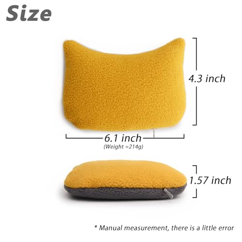 Large Mouse Wrist Rest Bean Bag, Ergonomic Mouse Support Pad Filled Ergo Beads for Computer, Laptop, PC Gaming (Yellow) - color: Yellow