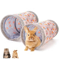 2 Packs Guinea-Pig Rabbit Tunnel Pet Fun Tunnel, Bunny Tunnel,Tube Pet Hideaway, Bunny Hamster Hideout Small Animal Activity Tunnels Hideaway Accessories for Dwarf Rabbits Kitty