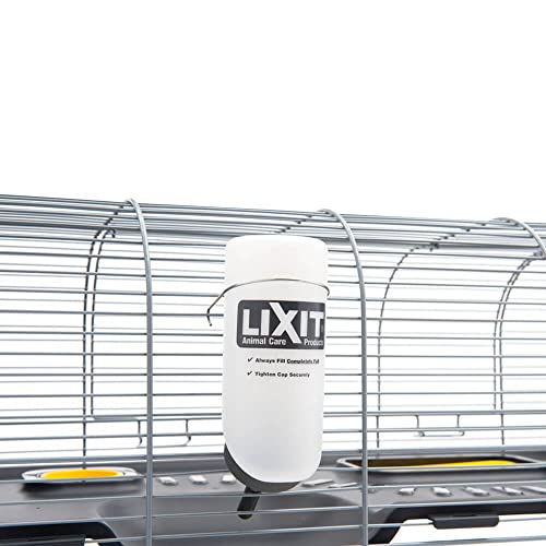 Lixit Wide Mouth BPA-Free Cage Water Bottles for Rabbits, Ferrets, Guinea Pigs, Rats, Chinchillas, Hamsters, Mice, Hedgehogs, Gerbils and Other Small Animals. (Translucent, 8 Ounce) - color: Translucent, size: 8 Ounce