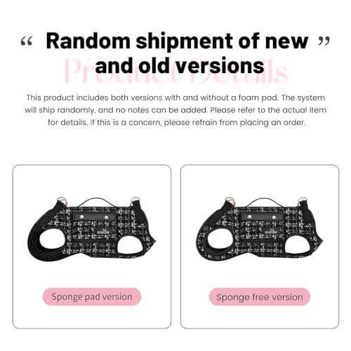 Wakytu Dog Lift Harness Dog Carrier Sling for Small Dogs & Cats,XS | stylish puppy sling carrier with handle & pocket,adjustable leash,walking & travel - color: 2.0 Black, size: X-Small(2-5 LBS)