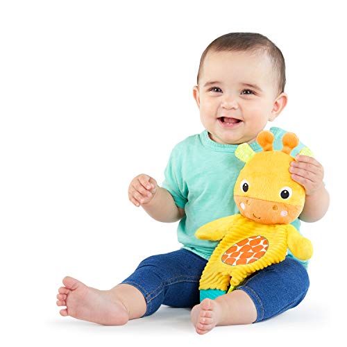 Bright Starts Snuggle & Teethe BPA-Free Crinkle Teething Plush Baby Toy - Giraffe,(Pack of 6) - color: Yellow, size: 1 Count (Pack of 6)
