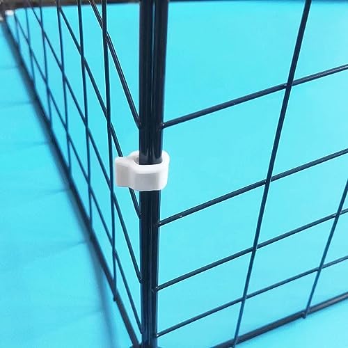 20 Pack Wire Cage Clips Cat Cage Door Latch Buckle Lock Snap on Detachable Connector Clamp for DIY Assembly Kitten Puppy Chicken Quail Pigeon Dog Rabbit Cages Gate Yard - color: 20 Pack