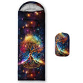 AILONEN Mermaid Scales Print Camping Sleeping Bag,Lightweight & Waterproof,3 Season Warm & Cool Weather,Portable Bags for Girls Women Travelling,Outdoors - color: S115