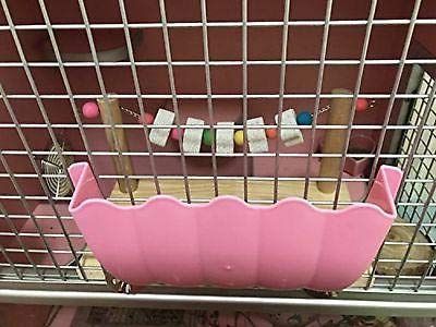 YOU+ Chinchilla Cage Accessories, Wood Platform with Chew Toys Lava Ledge Blocks for Mouse Chinchilla Rat Gerbil Dwarf Hamster