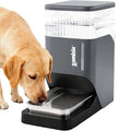 ZOMISIA Automatic Dog Water Dispenser 8L with Stainless Steel Bowl, Gravity Large Capacity Water Bowl for Dogs, 2 Gallon Pet Waterer 100% BPA Free, Cool Grey - color: Grey, size: 8L