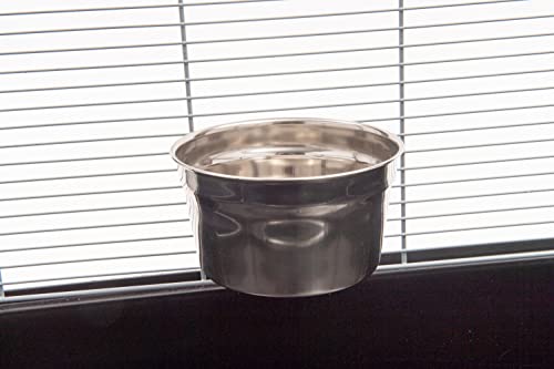 Lixit Stainless Cage Bowl, 20oz - size: 20oz