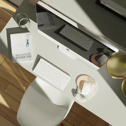 Office Mousepad with Gel Wrist Support - Ergonomic Gaming Desktop Mouse Pad Wrist Rest - Design Gamepad Mat Rubber Base for Laptop Computer -Silicone Non-Slip Special-Textured Surface (15EarthyB) - color: 15EarthyB