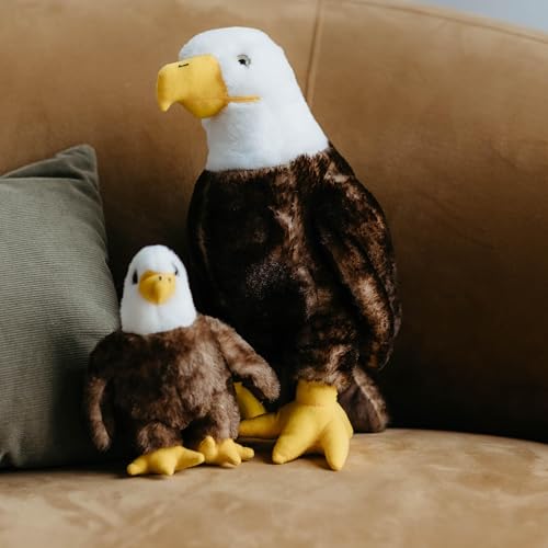 The Petting Zoo Bald Eagle Stuffed Animal Plushie, Gifts for Kids, Wild Onez Babiez Zoo Animals, Eagle Plush Toy 6 inches - color: Bald Eagle