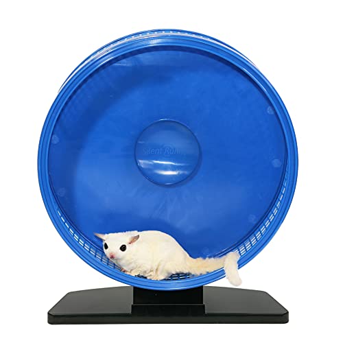 Silent Runner Pro | Sugar Glider Exercise Wheel (Black with Attachment) - color: Black with Attachment