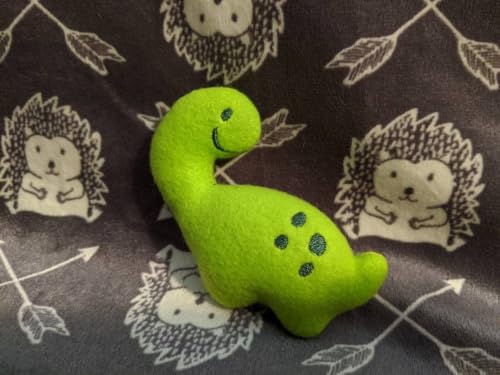 Billy the Bronto Dino Chibi Kawaii Mint Stuffed Fleece Hedgehog Rat Guinea Pig Degus Chinchilla Enrichment Toy Small Animal Photo Prop Cage Buddy Mint Stick Alternative
