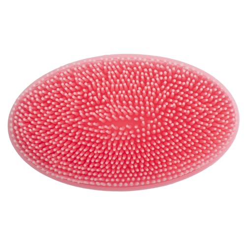 DNC Silicone Body Scrubber Exfoliating Bath Body Brush for Shower 2 Pack - color: Pink+blue