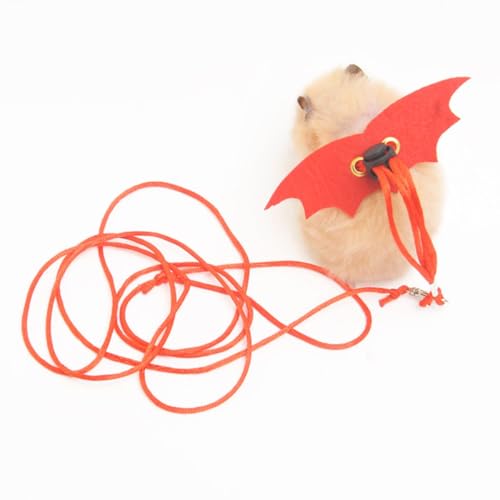 Small Animal Harness and Leash Set for Hamsters, Lizards, and Bearded Dragons - Secure, Adjustable, and Comfortable Walking Accessory (Pink) - color: Pink