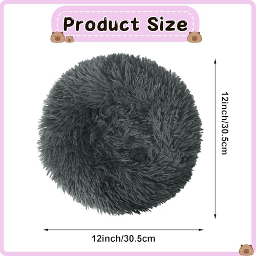 PETKNOWS 2 Pack Guinea Pig Beds Warm Winter Hamster Small Animal Bed | Thickened Plush and PP Cotton Fabric, Guinea Pig and Hamster Bed, Keeping Warm and Safe, 30cm Size with Inner Cushion - color: Blue, Grey