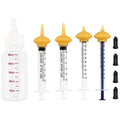 Pet Feeding Bottle and Syringes with Nipples for Small Cat Dog Animals (Model 1) - size: model1