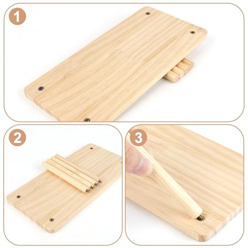 2 Sets Solid Wood Hamster Platform & Corner Platform, Small Pet Cage Accessories for Dwarf Syrian Hamsters Gerbils Mice Degus