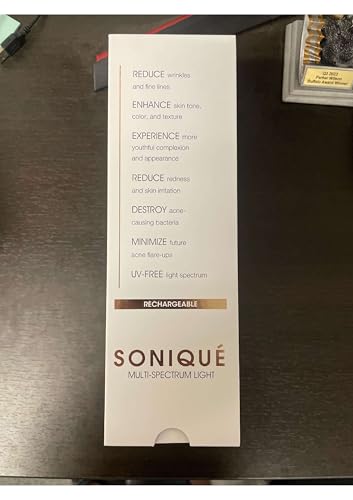 reVive Light Therapy Lux Collection Soniqué Cleanser, Full Size | Sonic Face Cleanser Brush with Medical-Grade Red Light Therapy for Face, Water-Resistant - style: Lux Sonique Cleanser – Full Size