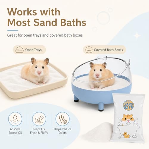 Meow&Woof Bath Sand for Hamster 2.2 lbs Dust Free Desert Sand or Potty Litter Sand for Chinchillas Gerbil Syrian Mice Small Animals Trial Version 2.2 Lbs - color: 2.2 Lbs