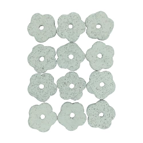 Shelltech Small Animal Lava Bites, Hamster Chew Toys Chew Treats Teeth Grinding Block for Hamster Chinchilla (12 Pack - Flower) - size: 12 Pack - Flower