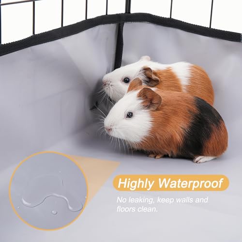 DZWLKJ Guinea Pig Cage Liner Tarp Bottom Waterproof and Washable Base Also for Rabbits, Bunny, Chinchesillas, Hedgehog, Ferrets and Other Small Animals(48x48 inches) - size: 48.0"L x 48.0"W x 4.0"H