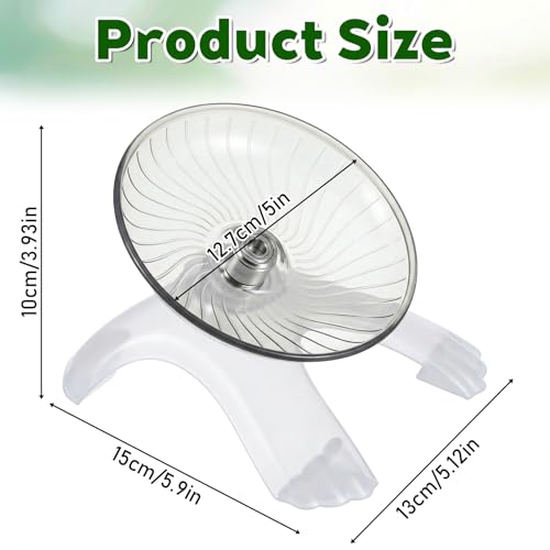 Hermit Crab Exercise Wheel Hamster Flying Saucer Silent Running Exercise Wheel Hermit Crab Climbing Toys Small Animal Active Play and Exercises Accessory for Hamster Crabs Gerbils Hedgehogs