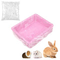 100PCS Disposable Cage Liners for Trays Max 14x10x2in, Clear Plastic Rabbit Cage Accessories Liner Bag, Small Pet Supplies Stuff Litter Box Liner for Bunny Hamster Hedgehog Dog Cat Small Rabbit