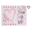 Disney Minnie Mouse Pink, Rose, Black & White Super Soft Milestone Baby Blanket, Pink, White, Black, Raspberry, 40x50 Inch (Pack of 1) - color: Minnie Mouse Pink, Rose, Black and White
