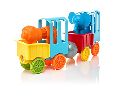 SmartMax My First Animal Train STEM Magnetic Discovery Play Set with Moving Train and Soft Animals for Ages 1-5 - style: My First Animal Train