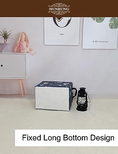 Rectangle Foldable Storage Basket Handles For Home, Space Astronaut | Waterproof reinforced handles, perfect for shelf use, organizes clothes, daily items and pet supplies - color: Rec-Blue Space Astronaut