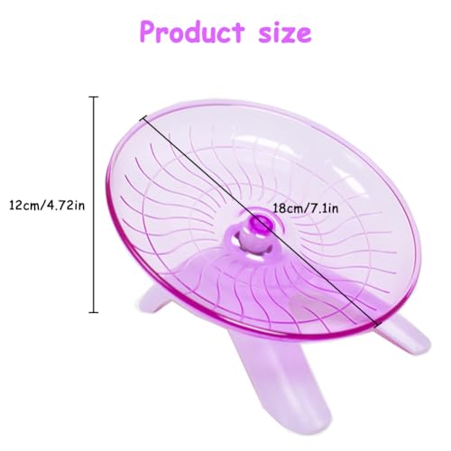 Hamster Flying Saucer Silent Running Exercise Wheel Hamster Wheel Saucer for Hamsters, Gerbils, Mice,Hedgehog and Other Small Pets
